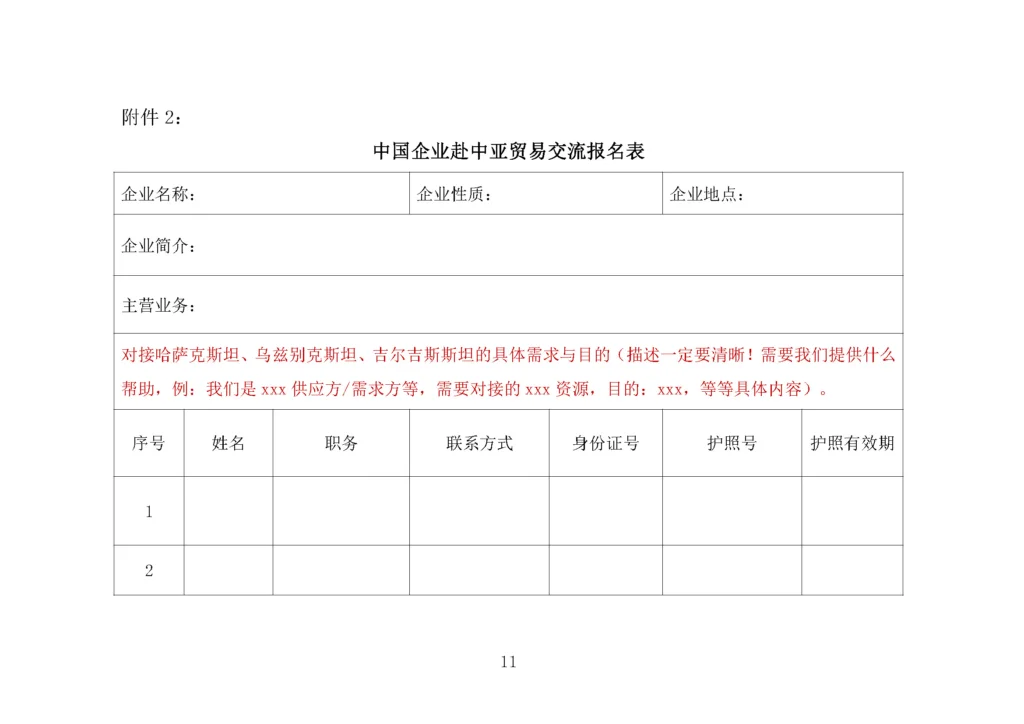 关于中心开展“开辟中国——中亚经贸合作新机遇”的国际经贸交流的通知 11